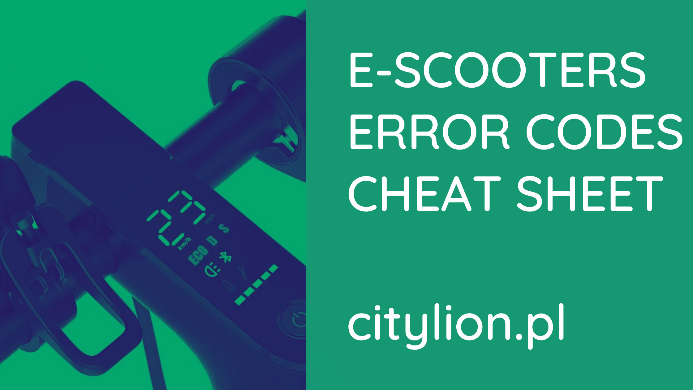 Electric Scooter Error Code List