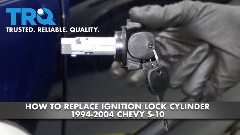 How To Replace Ignition Lock Cylinder Chevy S10